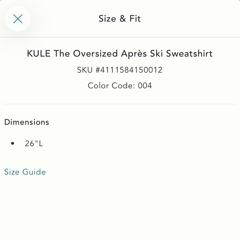 Small Anthropologie kule Apres Ski oversized sweatshirt gray embroidered - Picture 13 of 16